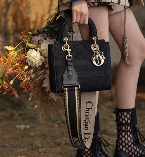 medium black lady dior embroidered cannage bag|christian Dior cannage bags.